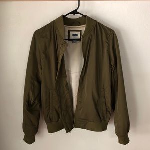 Old Navy green bomber jacket